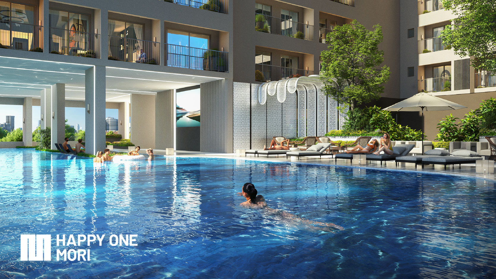 Đắm chìm những khoảnh khắc tại Hồ bơi gia nhiệt chuẩn Olympic(DT: 500m2)