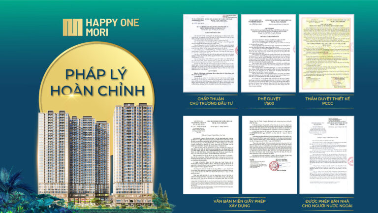 Pháp lý Happy One Mori minh bạch, hoàn thiện